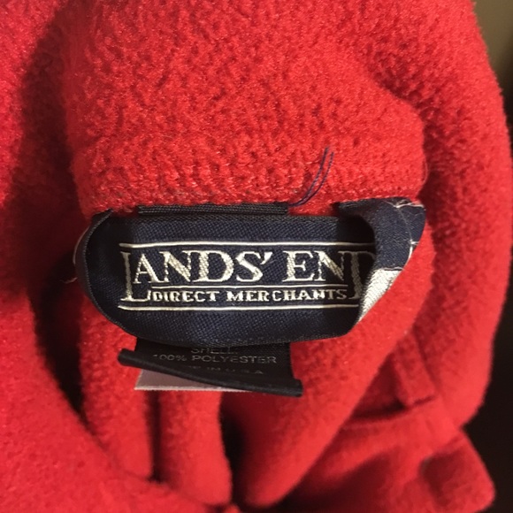 Child’s lands end button down Fleece Jacket - Picture 3 of 4